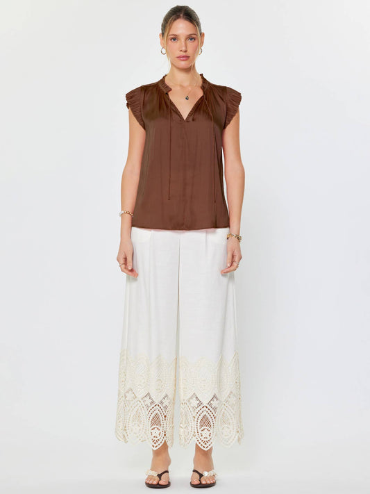 Margot Pleated Sleeve Blouse