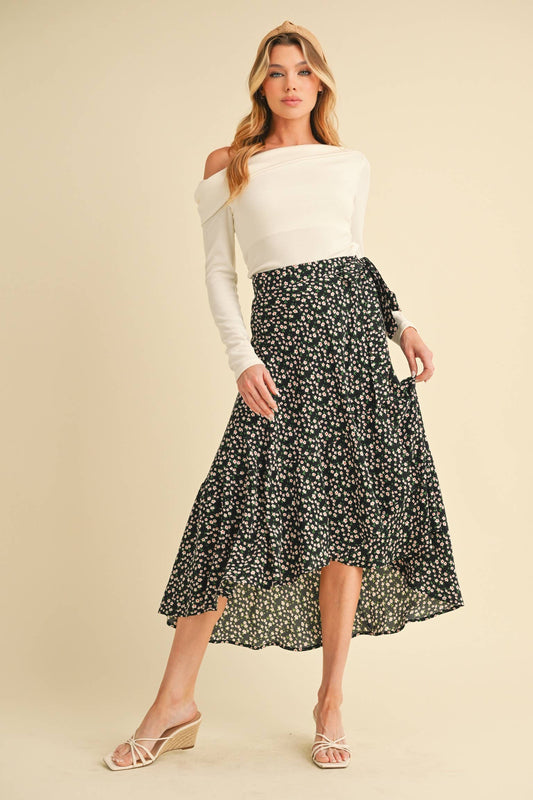 Wrap Ruffle Skirt